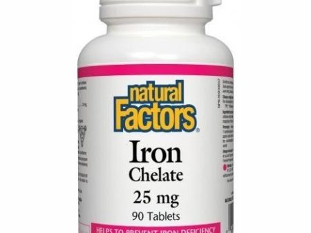 Natural factors - iron chelate, 25 mg, 90 tablets For Cheap