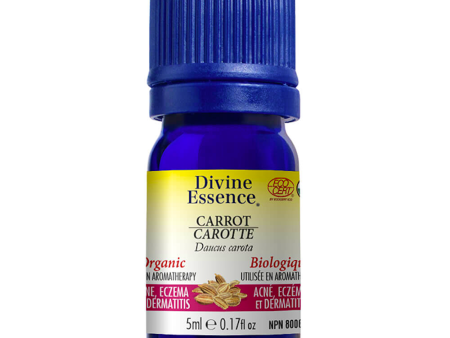 Divine essence - carrot organic eo - 5 ml For Sale