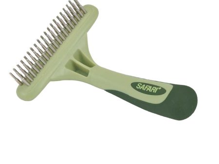 Double Row Undercoat Rake with Rotating Teeth For Cheap