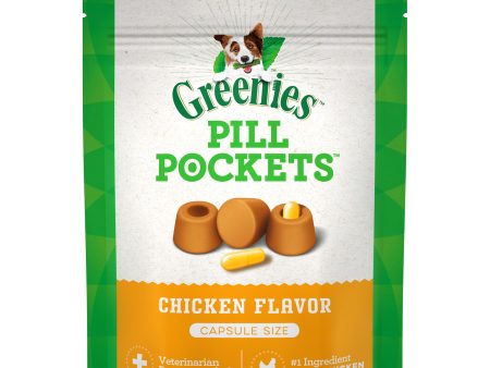 Greenies Pill Pockets Chicken Flavor Dog Treats - Capsules Discount