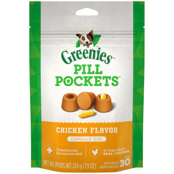 Greenies Pill Pockets Chicken Flavor Dog Treats - Capsules Discount