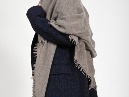 Quelara Wool Stola - taupe Online