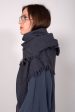 Quelara Wool Stola - charcoal Fashion