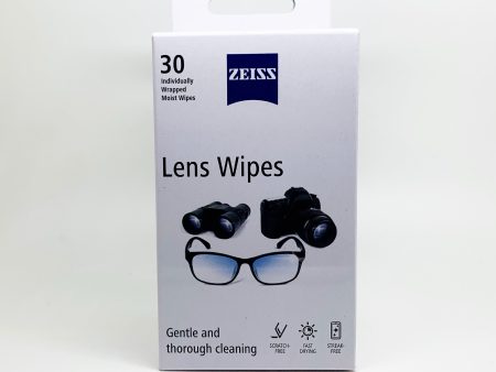 Zeiss Pre-Moisten Lens Wipes 30 Pack Supply