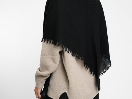 Quelara Wool Stola - nero Online Sale