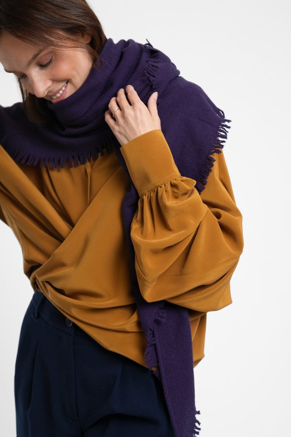 Quelara Wool Stola - iris Online Sale