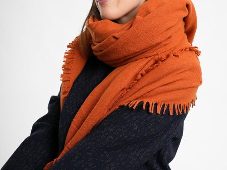 Quital Wool Carre Grande - tangerine Hot on Sale